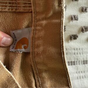 Carhartt Brown faded  Workwear pants with Logo Tag